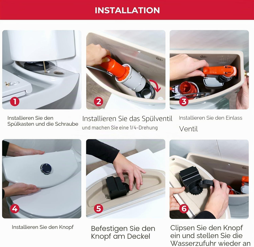 Wirquin E-MW 10718613 Elektronischer Mechanismus für WC-Spülung + Jollyfill Befüllventil