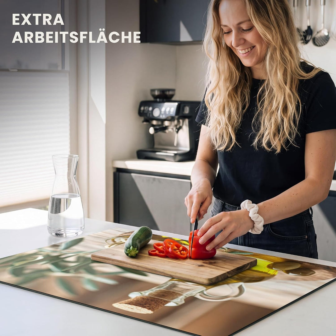 Herdabdeckplatte Einteilig Ceranfeld Abdeckplatte für Induktionsschutz Ceranfeldabdeckung Vinyl Herd