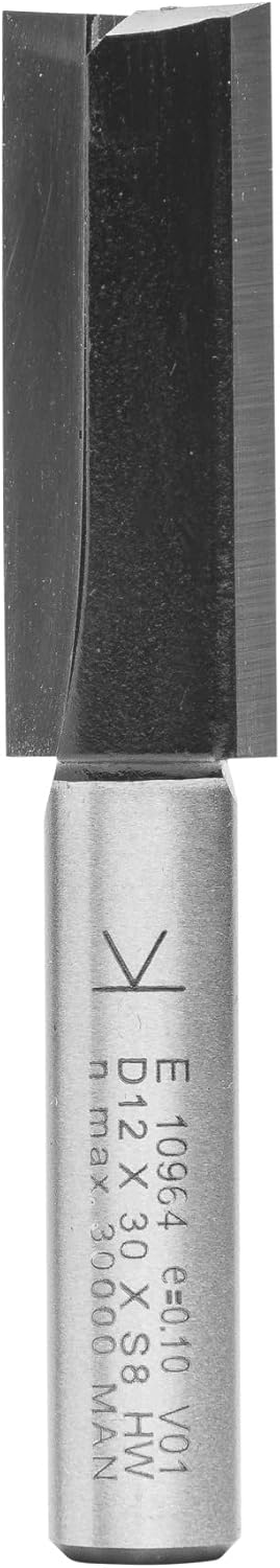 ENT 10964 Nutfräser HW, Schaft (S) 8 mm, Durchmesser (D) 12 mm, NL 30 mm, SL 32 mm, GL 62 mm, mit Ha