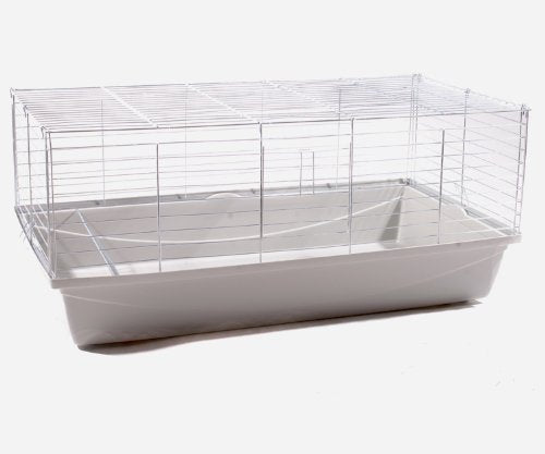 Hasenkäfig Kaninchenkäfig Meerschweinchenkäfig Kleintier Rabbit 100 hellgrau