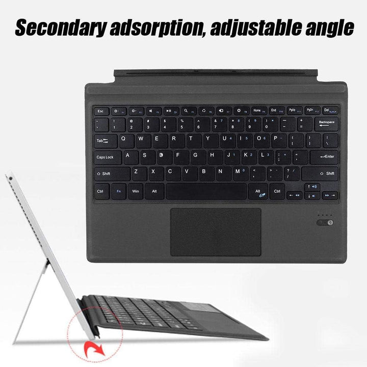 Bluetooth-Tastatur für Microsoft, drahtlose Bluetooth-Tastatur mit magnetischer Absorption, mit Touc
