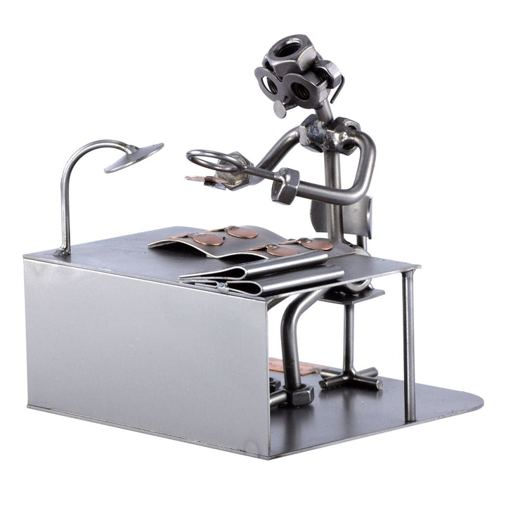 Steelman24 I Schraubenmännchen Münzsammler I Made in Germany I Handarbeit I Geschenkidee I Stahlfigu