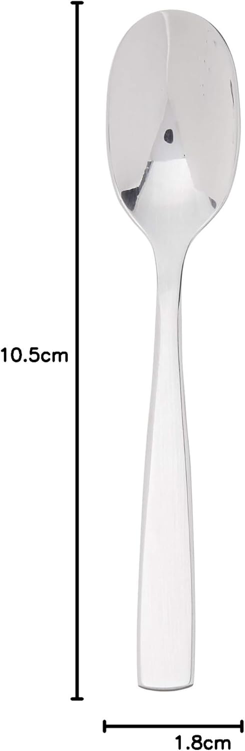 Alessi AJM22/9 Knifeforkspoon, 6 Stück Mokkalöffel Weiss, Weiss