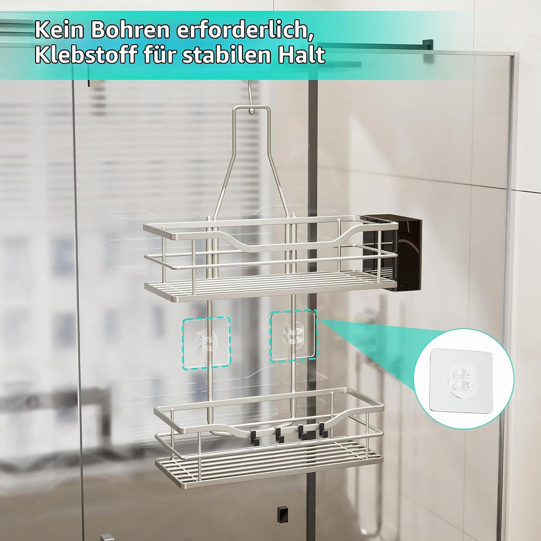 HapiRm Duschablage zum Hängen Duschregal Hängend - Duschregal zum Hängen 360° Verstellbarer Haken fü