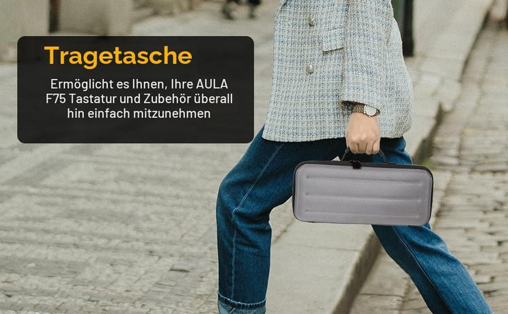 Keyboard-Tragetasche, 87-98 Tasten Mechanische Gaming-Tastatur Hartschalenkoffer Reise Schutztasche,