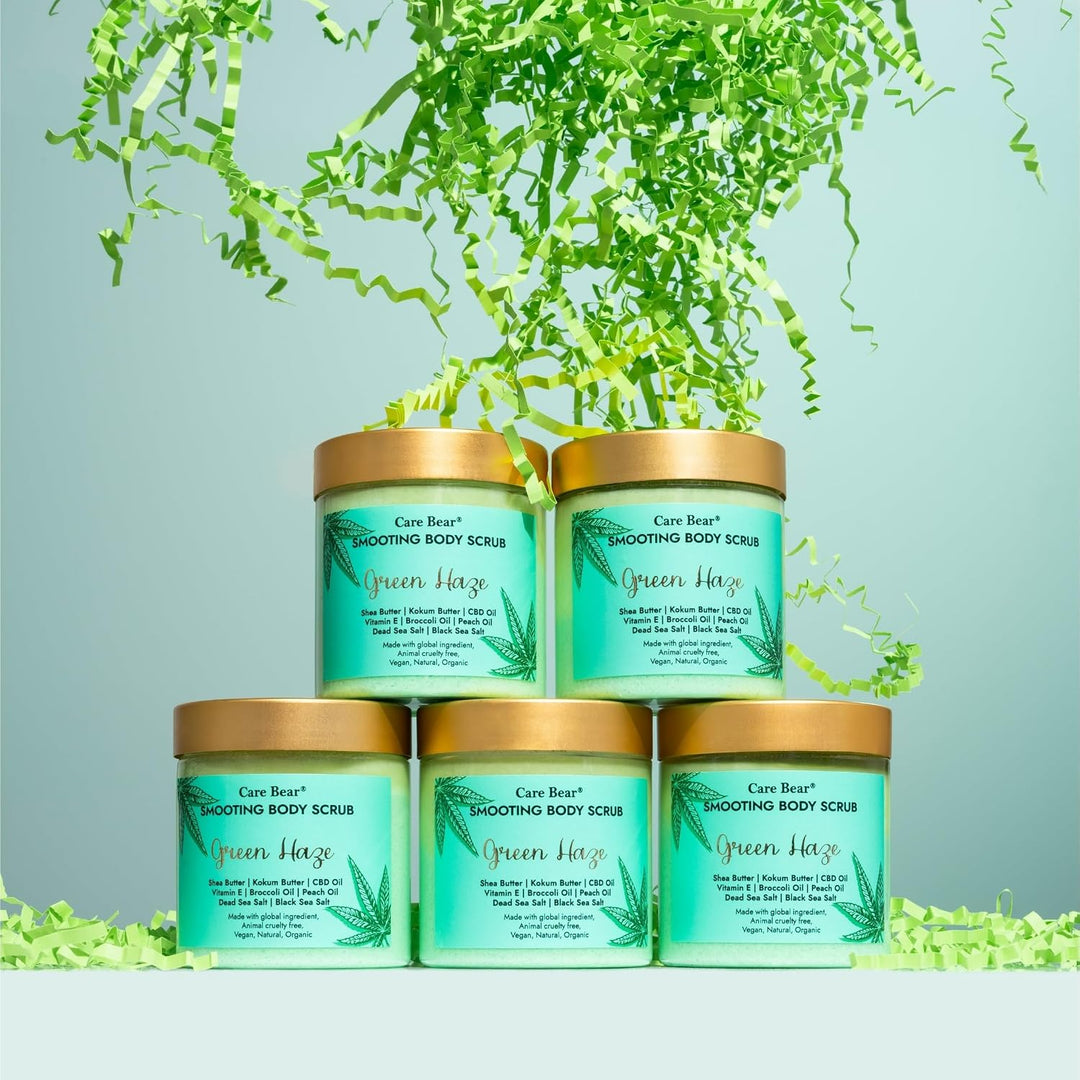 Care Bear Glättendes Körperpeeling 350 g, Тotes Мeersalz Peeling, intensiv feuchtigkeitsspendende Gu