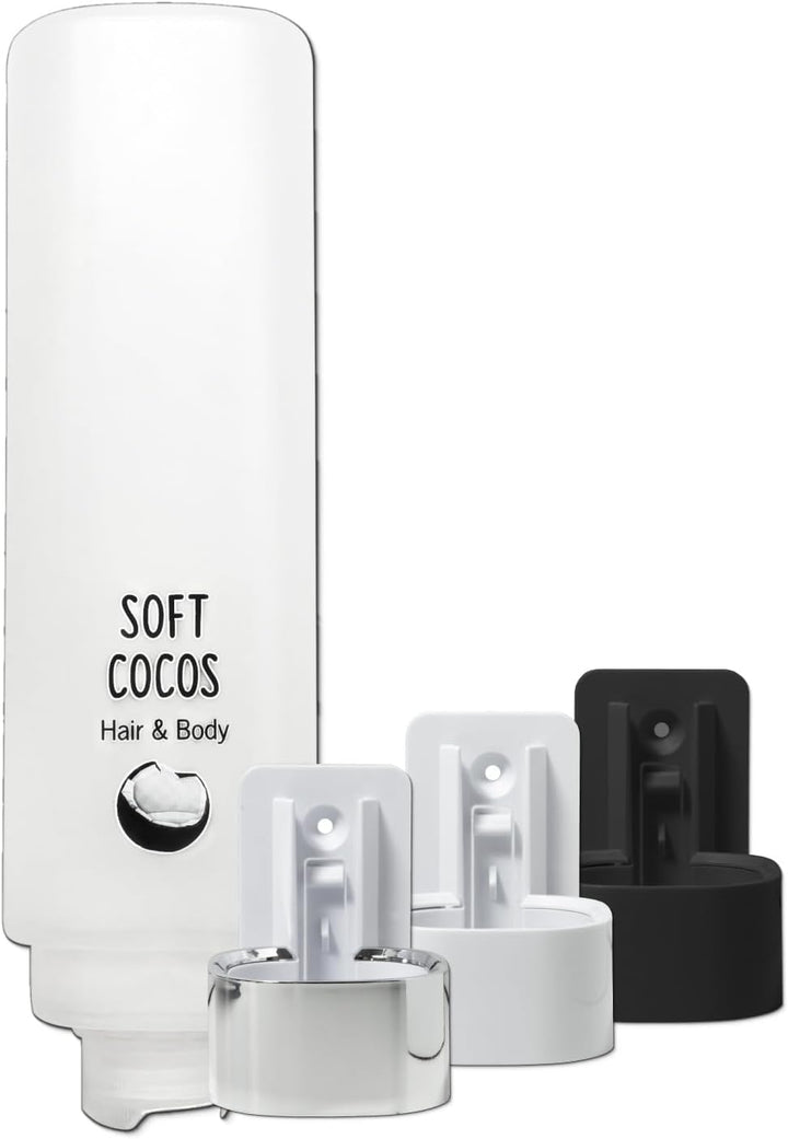 SET: Professionelles Shampoo-Duschgel-Set –12x425 ml–verschied. Düfte+4x Hlterung in verschied. Farb