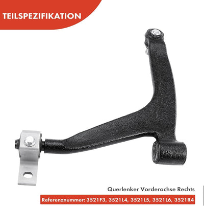 Frankberg 1x Querlenker Radaufhängung Vorne Rechts Kompatibel mit Xsara N1 1.4L 2.0L 1999-2005 Berli