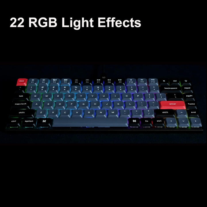 Keychron S1 Ultra-schlankes 75% US-Layout QMK Benutzerdefiniert Mechanische Tastatur mit Kabel Hot-s