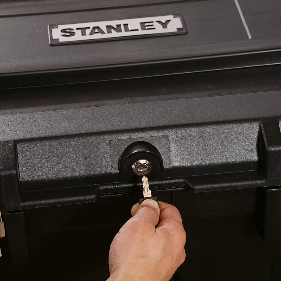 Stanley Kunststoff Werkzeugkasten 2 Schubladen mit Rollen, 946mm x 578mm x 578mm