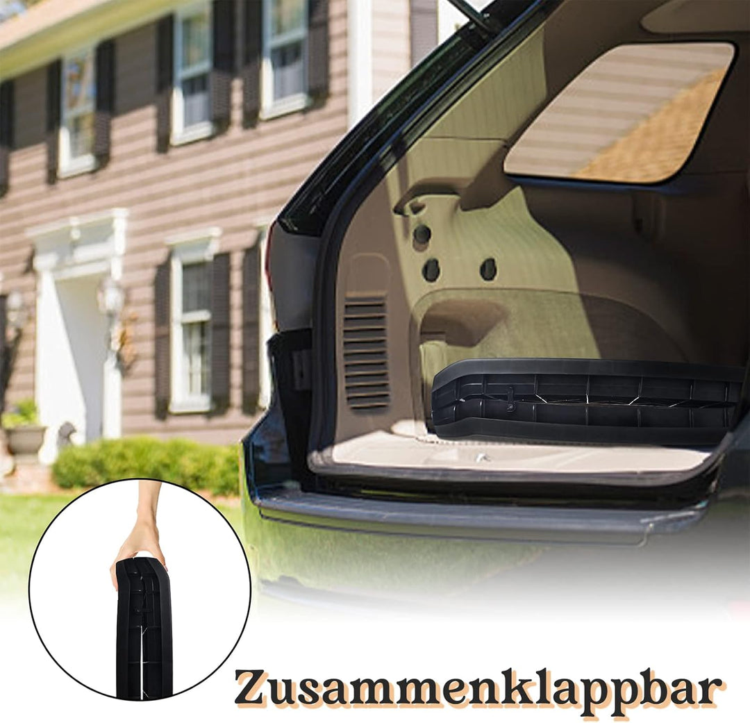 FIVMEN Hunderampe Auto Klappbar Hundetreppe Anti-Rutsch bis 90 kg 156x40cm Rampe Hund für SUV Grosse