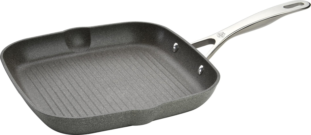 BALLARINI Salina Grillpfanne, 28 cm, quadratisch, mit Ausguss, Antihaftbeschichtung, für alle Herdar