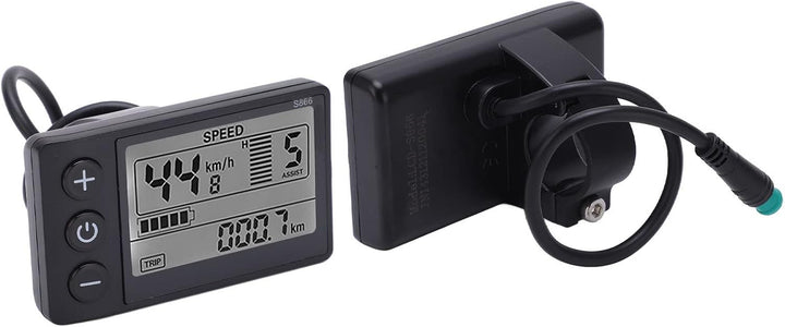lyrlody Fahrradcomputer, LCD-S866 Display Fahrrad Tacho Fahrradcomputer, Elektrofahrrad Meter Wasser