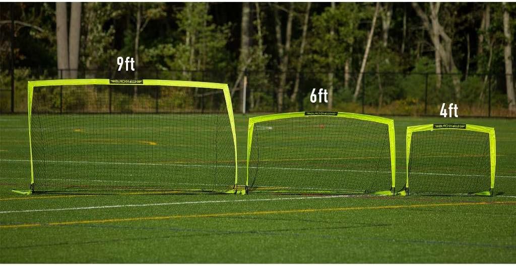 Franklin Sports Blackhawk Fussballtor für den Garten – tragbare Pop-up-Fussballnetze, Faltbare Tore