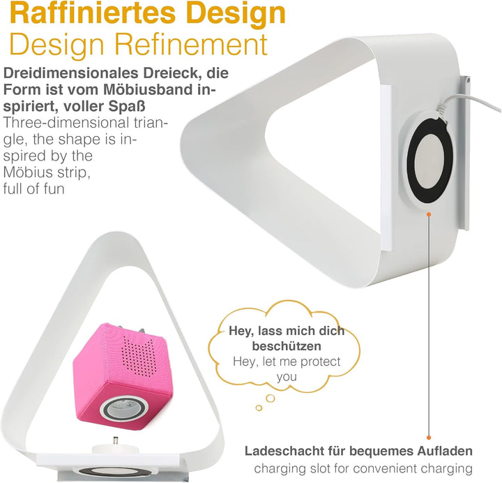 Dreieckiges Tonie Regal vollständig magnetisches Toniebox Regal für mehr als 40-50 Figuren + Box Ton
