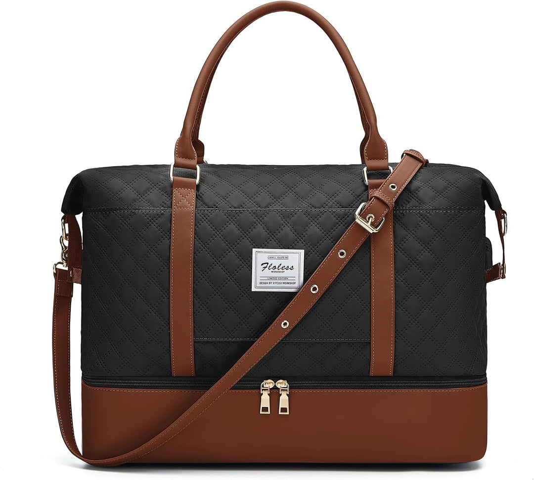 Reisetasche Damen Sporttasche Handgepäck Tasche Weekender Bag Schwimmtasche Wasserdicht Travel Bag D