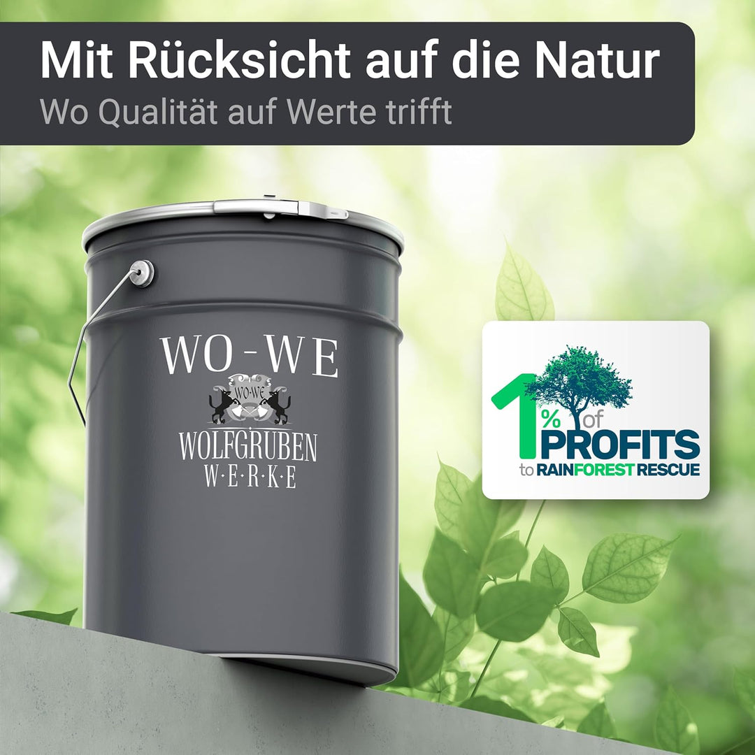 WO-WE Metallschutzlack 4in1 Metalllack Metallfarbe Metallschutzfarbe W908 Schwarz - 5L Schwarz 5 l (