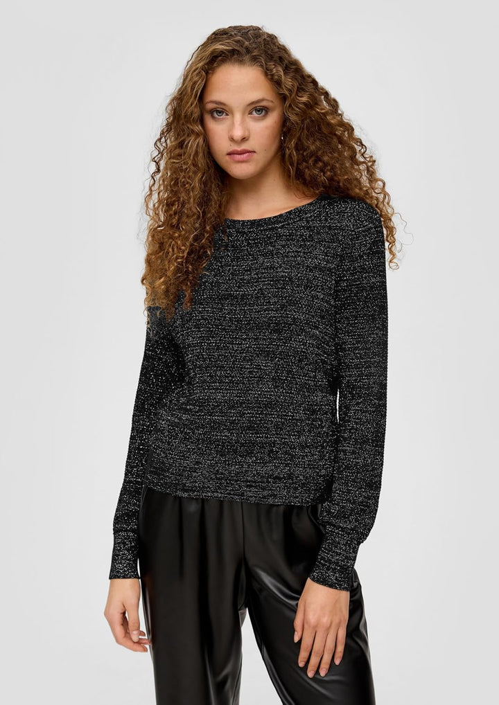 s.Oliver Damen Pullover mit Glitzergarn L 99w0, L 99w0