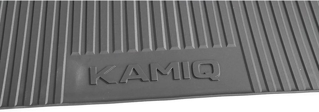 Skoda 658061160A Kofferraumbelag Schutzmatte Kofferraumeinlage Kofferraummatte, mit Kamiq Schriftzug