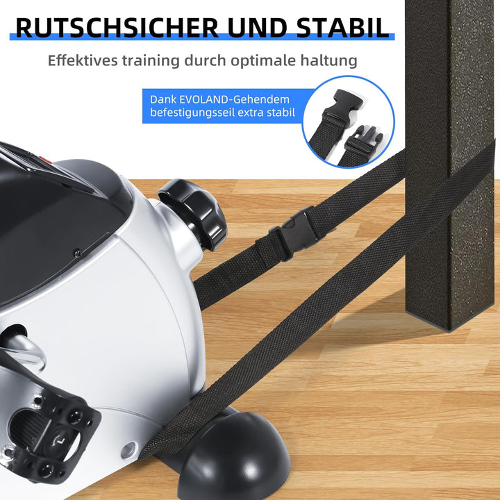 EVOLAND Heimtrainer Mini Fitnessbike, Arm und Beintrainer Pedaltrainer mit LCD Display, Hometrainer