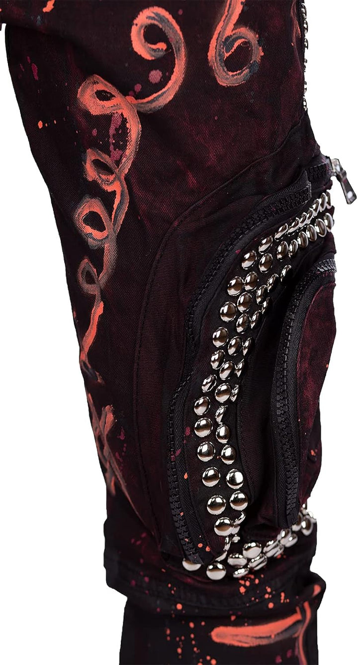 Cipo & Baxx Herren Jeans modernes extravagntes Design, Flexibler Regular-Fit, Stilvolle Details, Lan