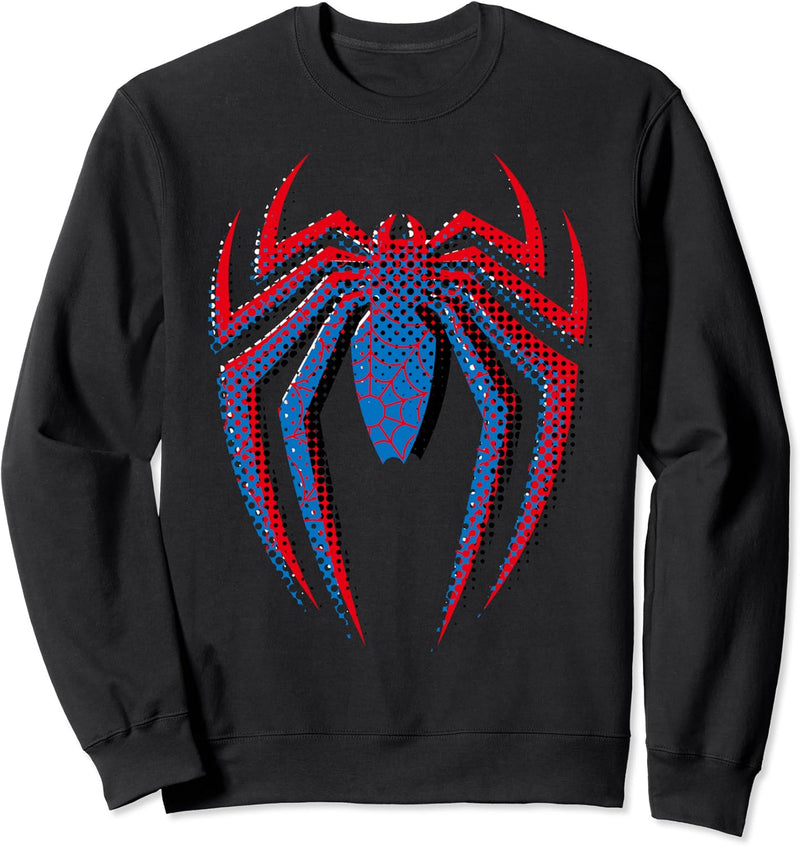 Marvel Spider-Man Dot Build-Up Logo Sweatshirt