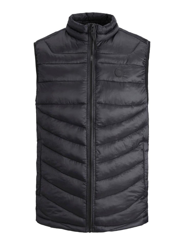 JACK &amp; JONES Herren Jjehero Bodywarmer Collar Noos Quilted Jacket XL Schwarz, XL Schwarz