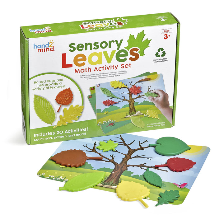 Learning Resources Sensorik-Blätter Mathe Aktivitätsset, Muster Spiel, Formen Puzzle, Muster Form, M