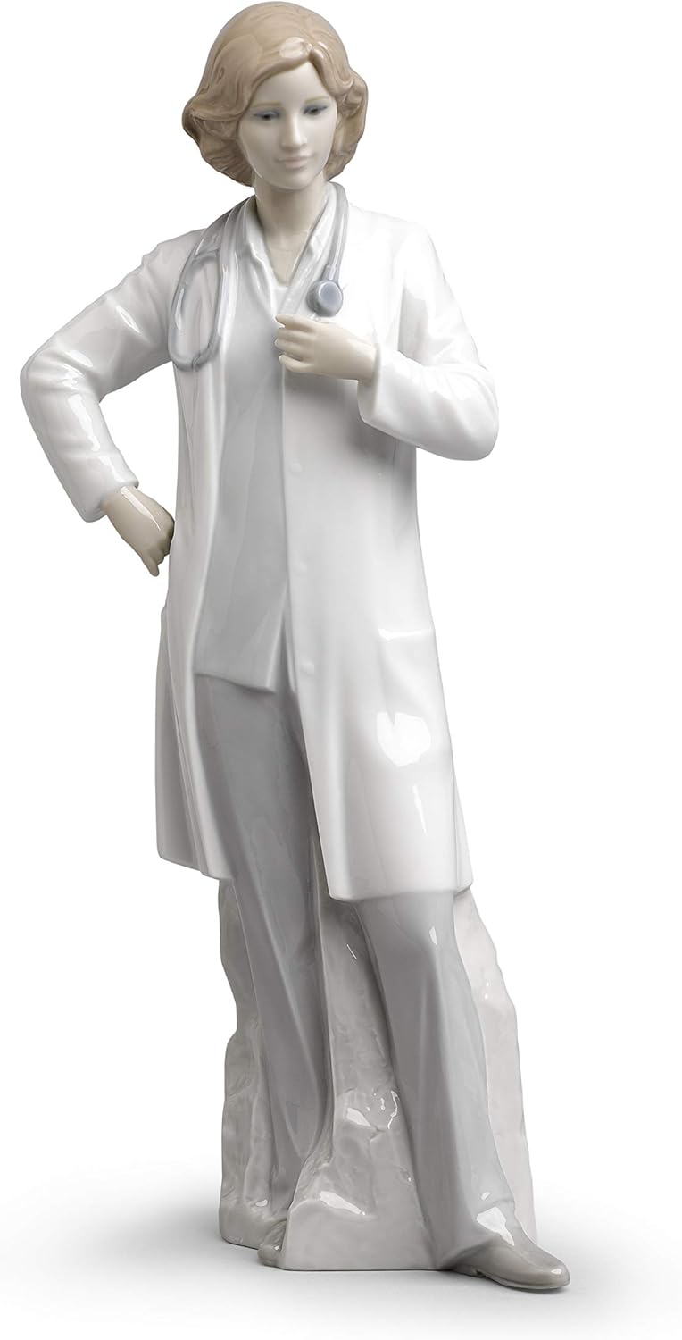 LLADRÓ Figur Ärztin. Arzt Doktor. Porzellan.