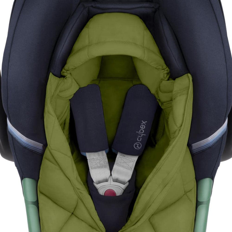 CYBEX Gold Fusssack Snøgga Mini 2, Für Babyschalen, Ab Geburt bis ca. 24 Monate, TOG 4, Nature Green