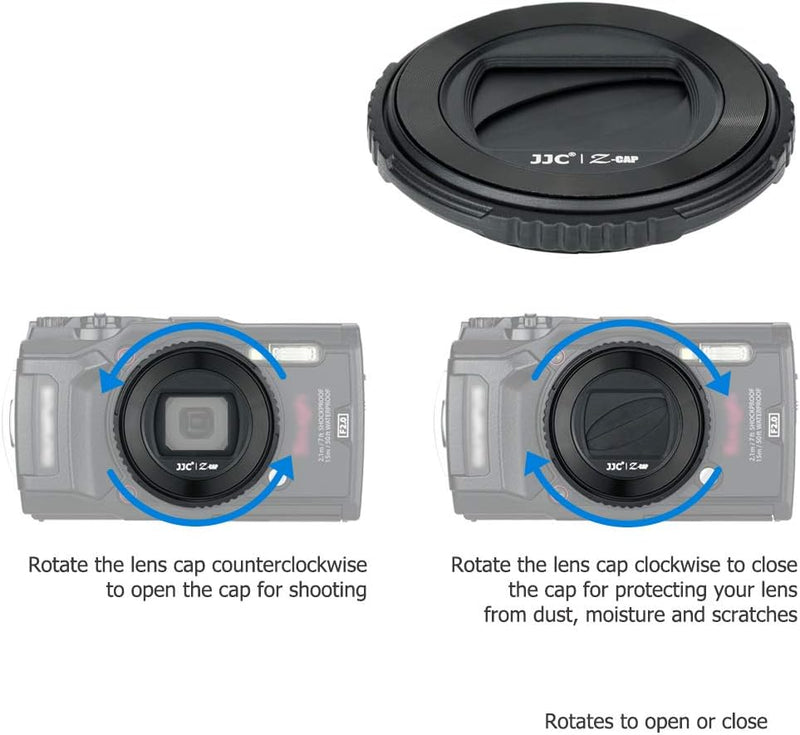 JJC Objektivdeckel für Olympus TG-7 TG-6 TG-5 TG-4 TG-3 TG-2 TG-1 Kamera ersetzt Olympus LB-T01 Obje