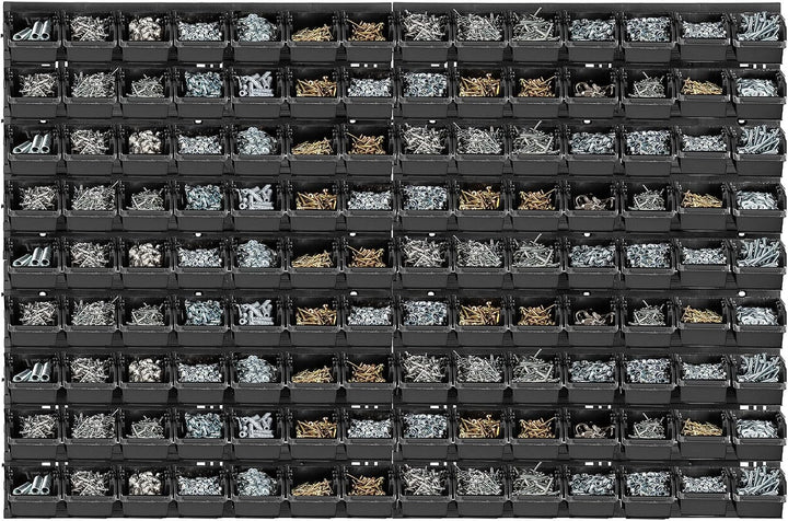 KADAX Werkstattwandregal, 116x78cm Lagersystem aus robustem Kunststoff, UV-Resistentes Werkstattrega