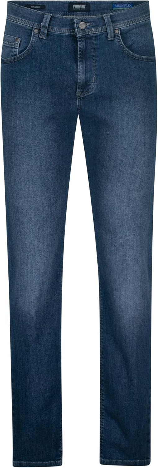 PIONEER AUTHENTIC JEANS 5-Pocket-Jeans Rando 30W / 32L Ocean Blue Used 6588 6832, 30W / 32L Ocean Bl