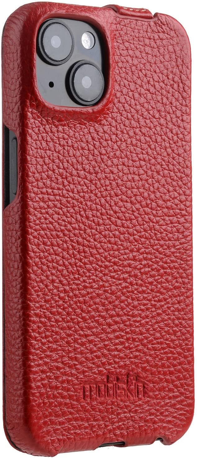 Mobiskin Hülle passend für Apple iPhone 14 (6,1 Zoll), Handyhülle mit beschichtetem Leder, Case, Sch