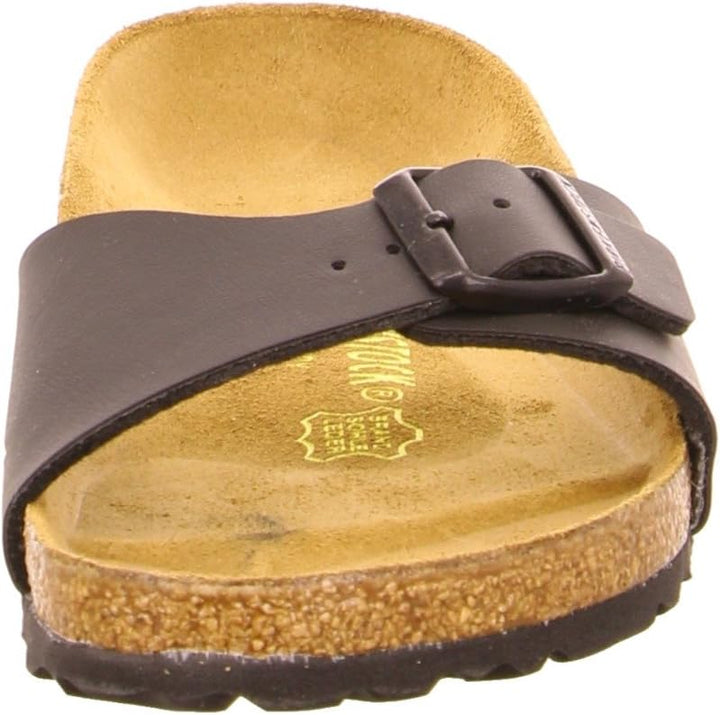 Birkenstock Madrid 40623, Unisex - Erwachsene Clogs & Pantoletten aus Birko-Flor 38 EU Schmal Schwar