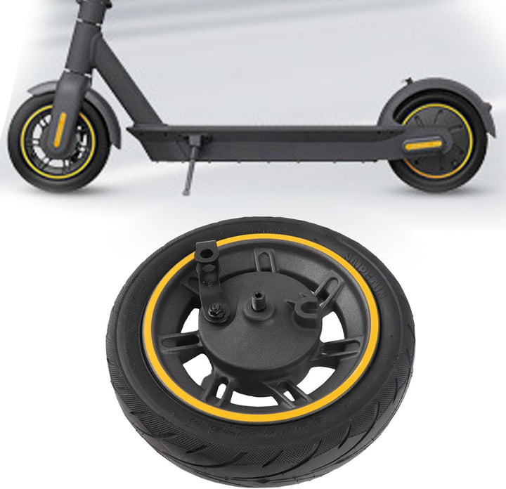 Hominas Elektroroller Vorderrad mit Trommelbremse für Ninebot Max G30, 10 Zoll 60/70-6,5 Vollgummire