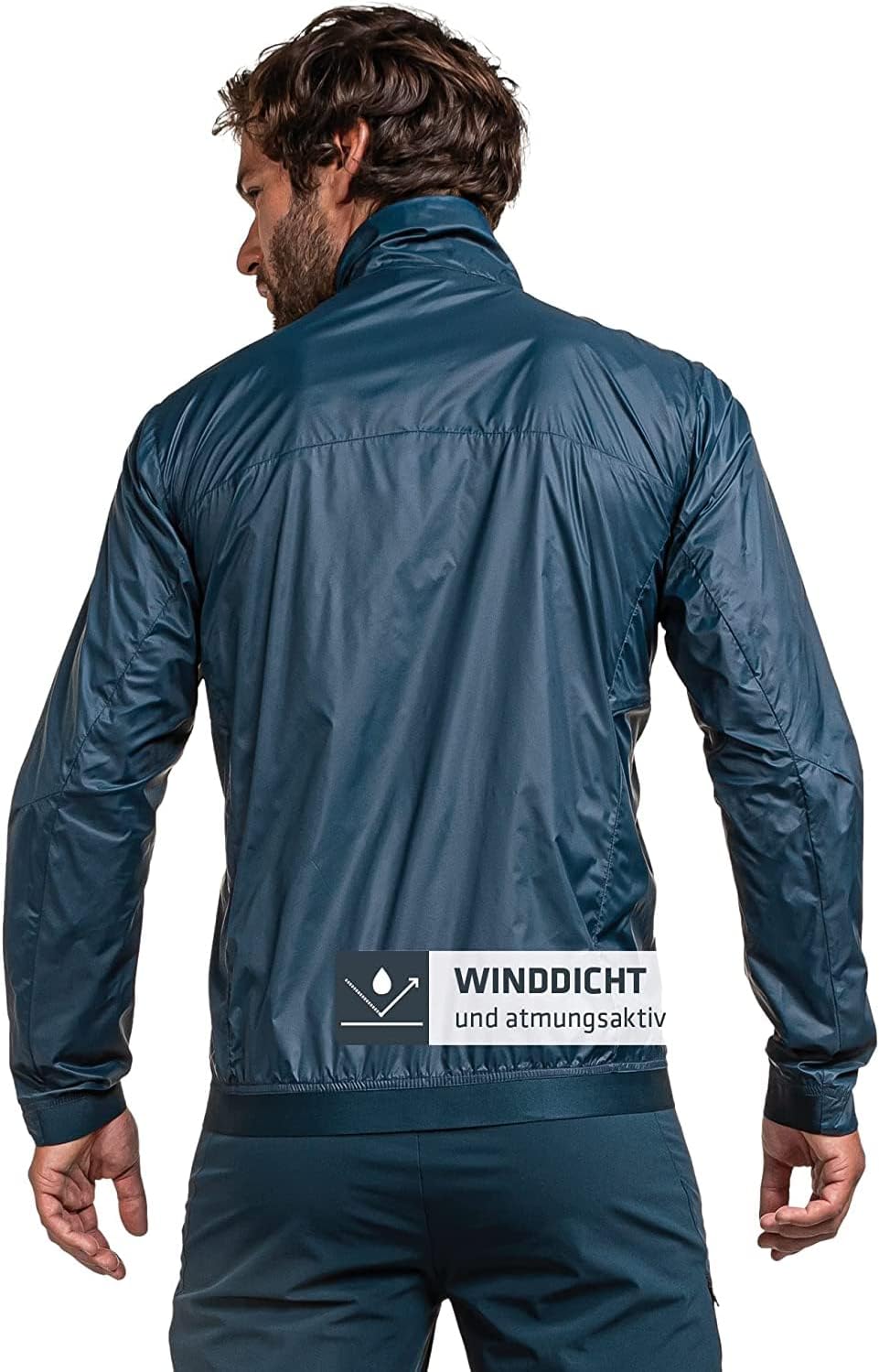 Schöffel Herren Jacket Bygstad M, winddichte Wanderjacke, Windbreaker mit kühlenden Graphene Fasern