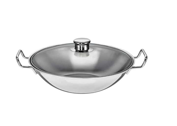 Schulte-Ufer 6659-36 i Wok BO-lang, inkl. Zubehör, 36 cm, Edelstahl