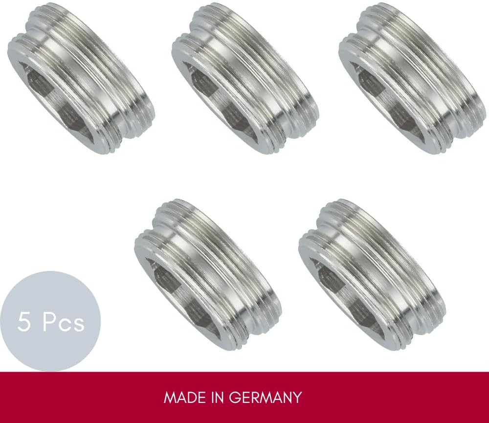 Schläfer 632515 - 5 Stück | M 24x1 aussen/M 22x1 aussen - Kompatible Neoperl Reduktion, (Reduzierstü