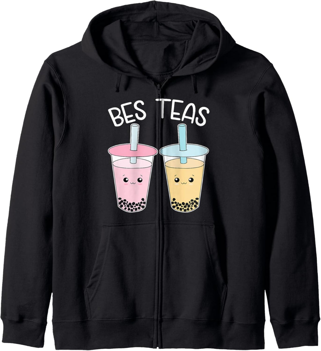 Bes Teas Besties Bubble Tea Cute Boba Best Friends Kapuzenjacke