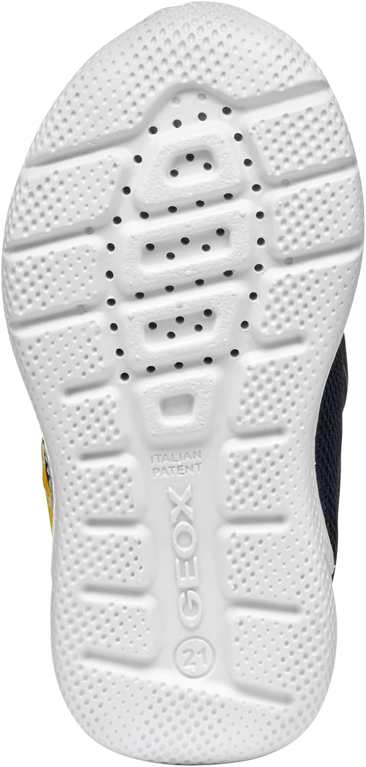 Geox Baby-Jungen B Sprintye Boy B Sneakers, Navy Dk Yellow