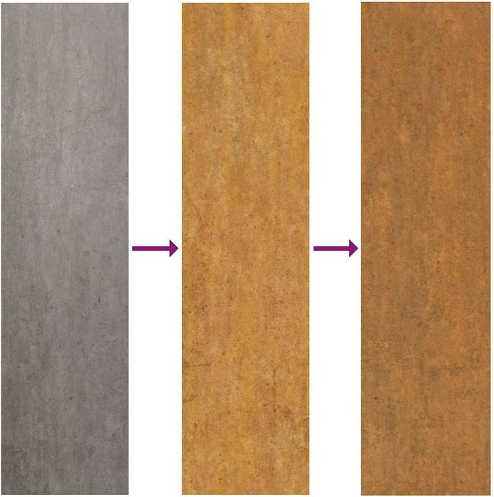 Gecheer Feuergrill, kegelförmiges Design, 60x35x100 cm, Cortenstahl, für Aussenbereich und Entspannu