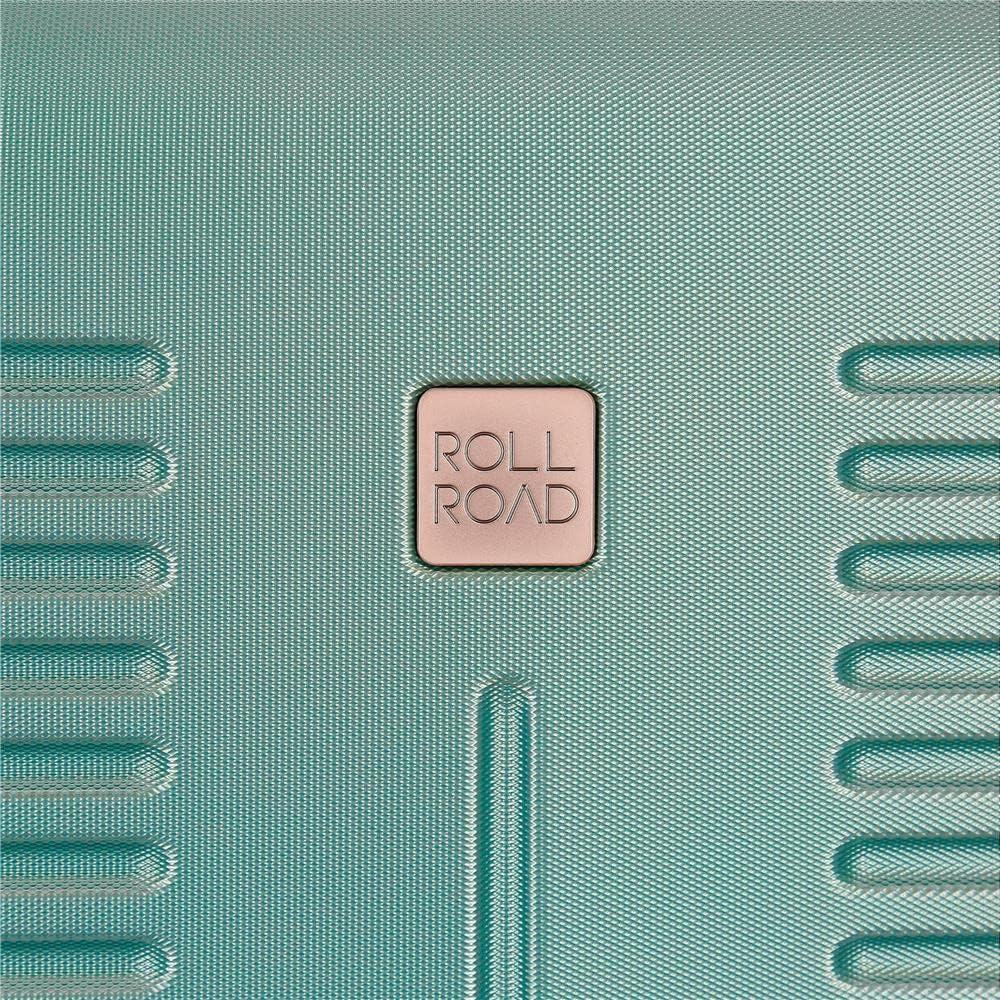 Roll Road India Anpassungsfähiger Schönheitsfall Grün 29x21x15 cms ABS Türkis, Türkis