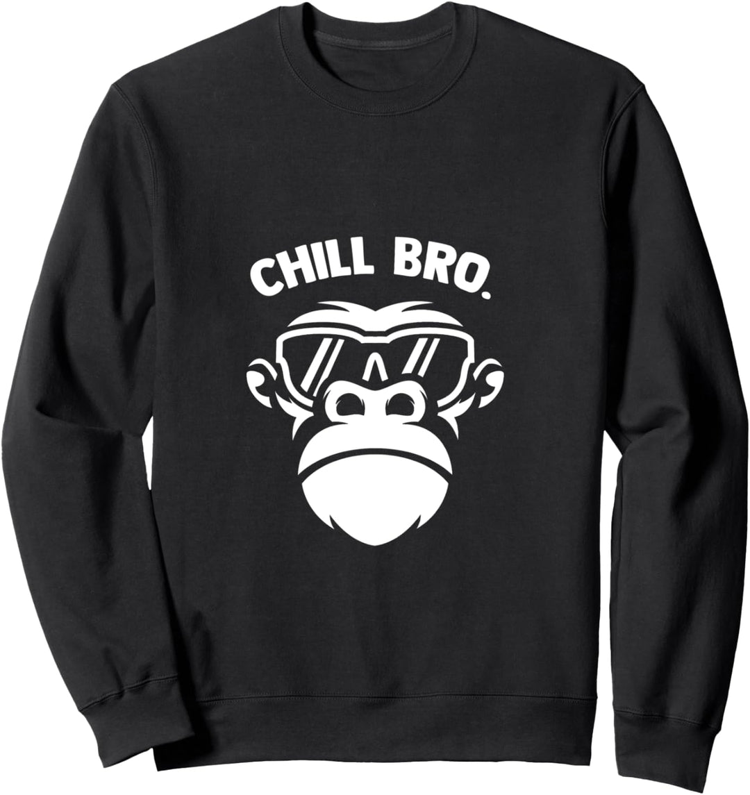 Chill Bro - Cooler Affe mit Sonnebrille Sweatshirt