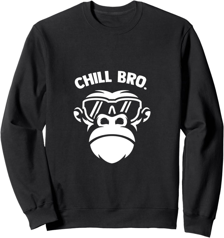 Chill Bro - Cooler Affe mit Sonnebrille Sweatshirt