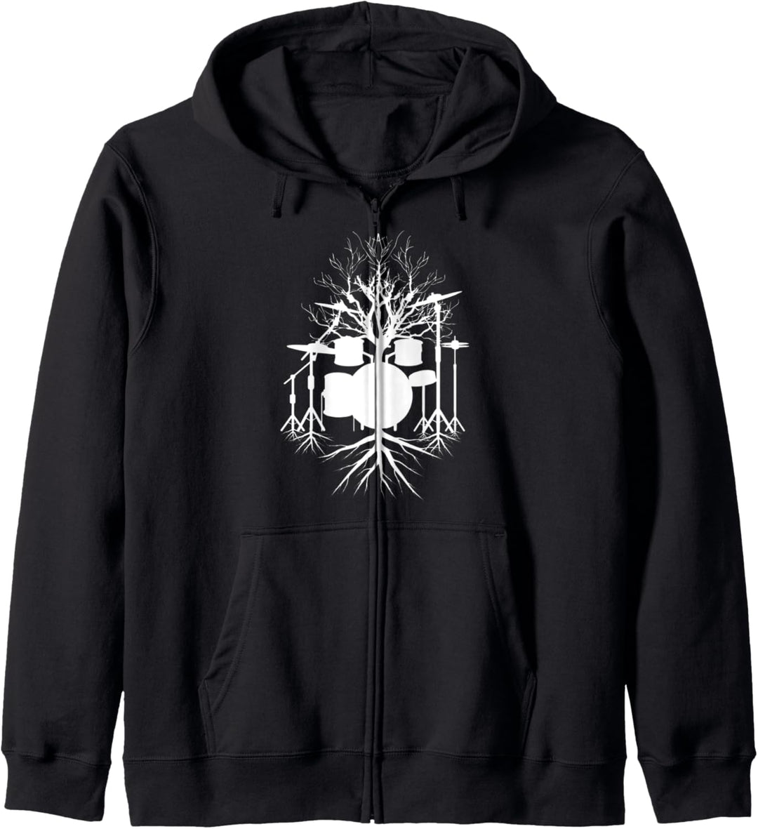 DRUMMER ROOTS Schlagzeug Schlagzeuger Kapuzenjacke