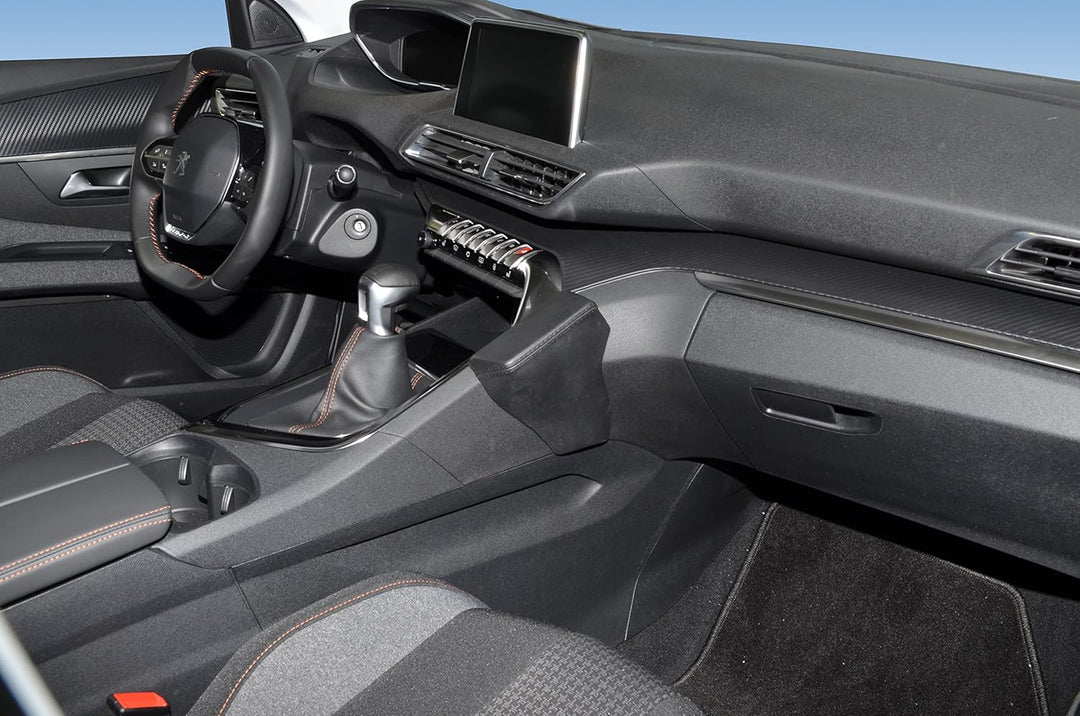 KUDA 2535 Halterung Kunstleder schwarz für Peugeot 3008 & 5008 (2. Gen) ab 2016, 2535