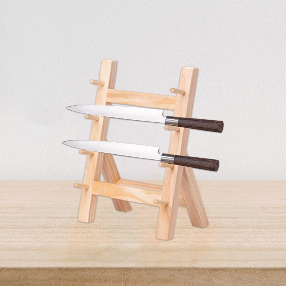 4-lagiger Lachsmesserhalter Im Japanischen Stil, Mehrlagiges Sushi-Sashimi-holzmesserregal, Küchenla