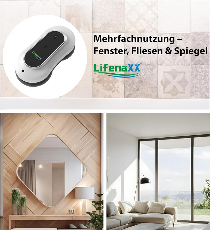 Fortschrittlicher Fensterreinigungsroboter LX-055, elektrischer Fensterreiniger mit 2 Sprühdüsen, ho