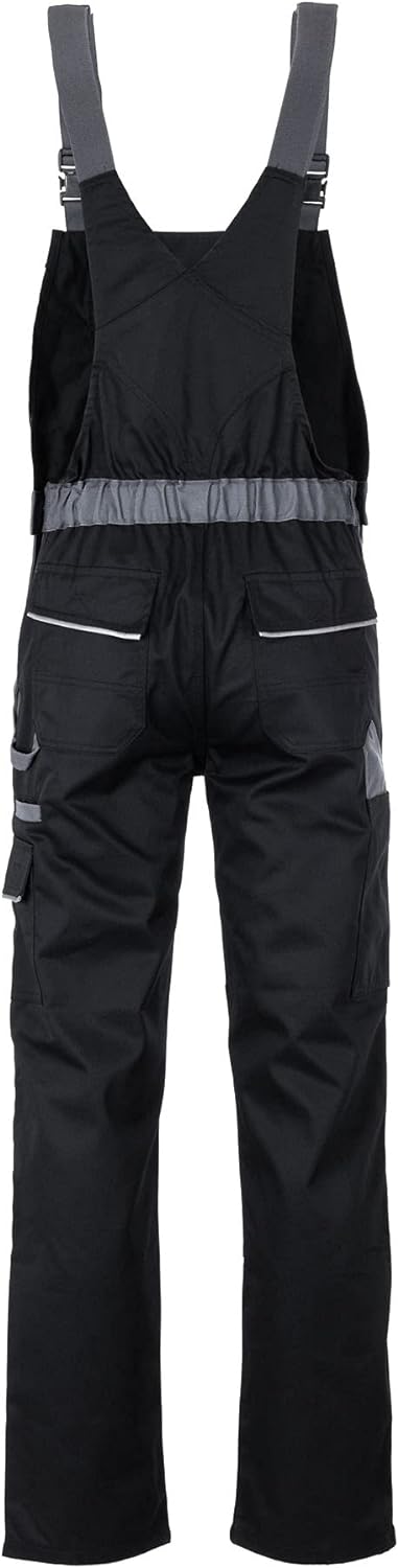 Planam Herren Latzhose Highline Latzhose (1er Pack) 110 schwarz/schiefer/zink, 110 schwarz/schiefer/